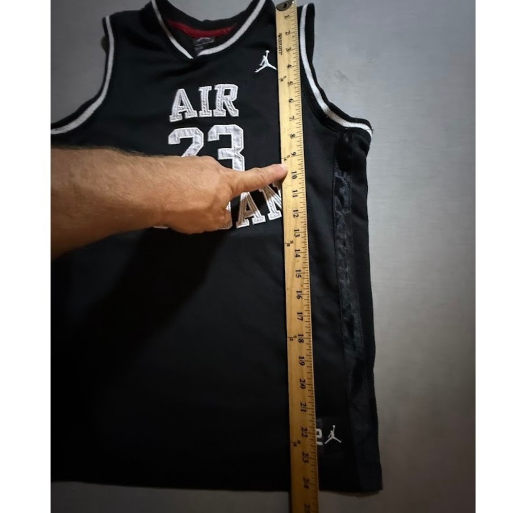Air Jordan Black Basketball Jersey AIR #23 Sewn Boys Large Sleeveless‎ - Picture 9 of 9